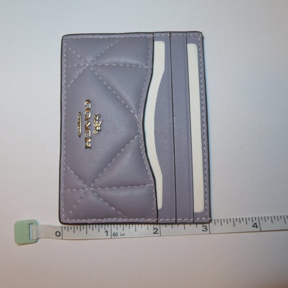 Coach Cardholder Slim Id Card Case With Puffy Diamond Quilting - Picture 9 of 9